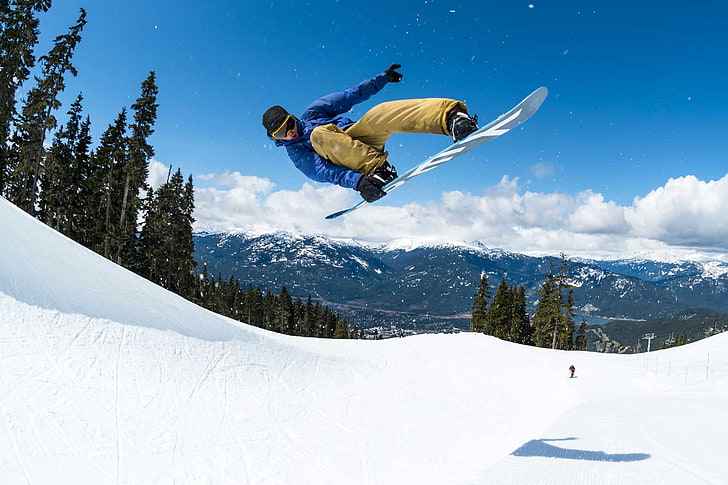 esqui, neve, snowboard, esportes, inverno, HD papel de parede