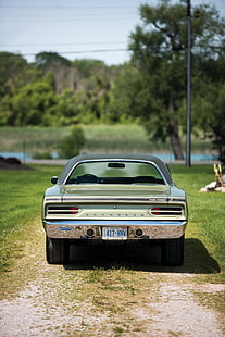 1970, класика, купе, мопар, мускул, плимут, път, бегач, HD тапет HD wallpaper