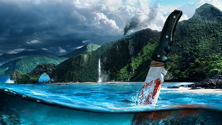 Far Cry 3, darah, karya seni, Wallpaper HD