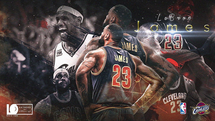 Леброн Джеймс Плей-офф-2017 НБА Афиша Обои, Леброн Джеймс с наложением текста, HD обои