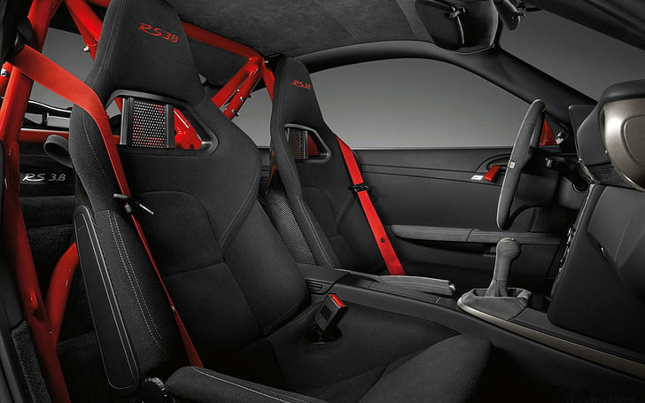 2010 Prosche 911 GT3 Interior, gray steering wheel, interior, 2010, prosche, cars, porsche, HD wallpaper