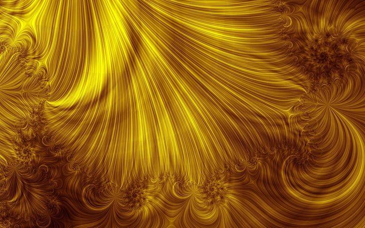 Abstract, Gold, Golden, Swirl, HD wallpaper