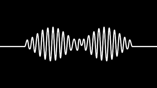 fond d'écran de la fréquence cardiaque, Arctic Monkeys, lignes, onde sonore, minimalisme, Fond d'écran HD HD wallpaper