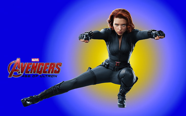 The Avengers Age Of Ultroniron Black Widow (scarlett Johansson)  Poster Desktop Hd Wallpaper For Pc Tablet And Mobile Download 3840×2400, HD wallpaper