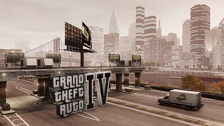Gta, Grand theft auto 4, City, Road, Car, HD wallpaper