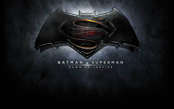 Batman vs Superman Logo, Batman vs Superman, HD wallpaper