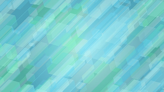 청록색과 파란색 도형 벽지, 추상, 파랑, 육각형, 삽화, 시안, 시안 배경, HD 배경 화면 HD wallpaper