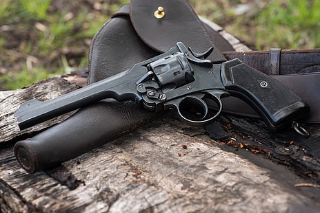 оружие, кобура, 1918, револьвер, Webley, HD обои HD wallpaper