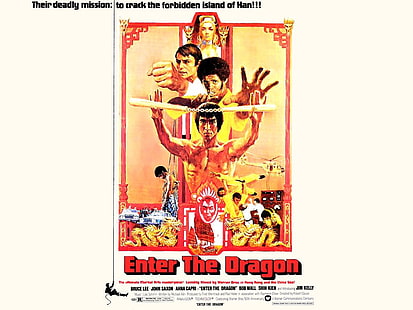 70-talets action Enter the Dragon Entertainment Movies HD Art, bio, klassiker, Action, 70-talet, Bruce Lee, Enter the Dragon, HD tapet HD wallpaper