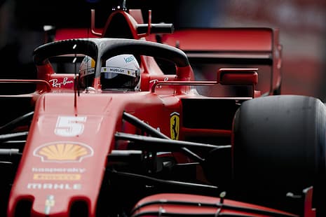 Sebastian Vettel, Ferrari F1, Fórmula 1, pistas de carreras, Fondo de pantalla HD HD wallpaper