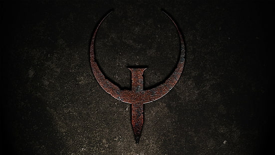 логотип, видеоигры, шутер от первого лица, Quake, HD обои HD wallpaper