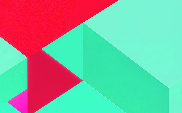 android, marshmallow, new, green, red, pattern, HD wallpaper