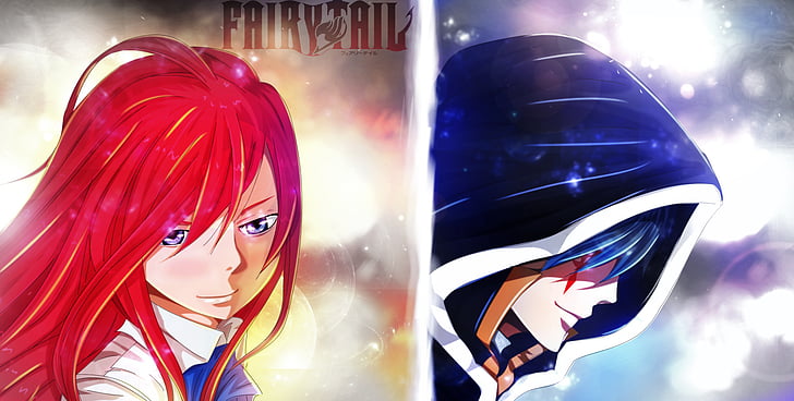 Anime, Fairy Tail, Erza Scarlet, Jellal Fernandes, Wallpaper HD