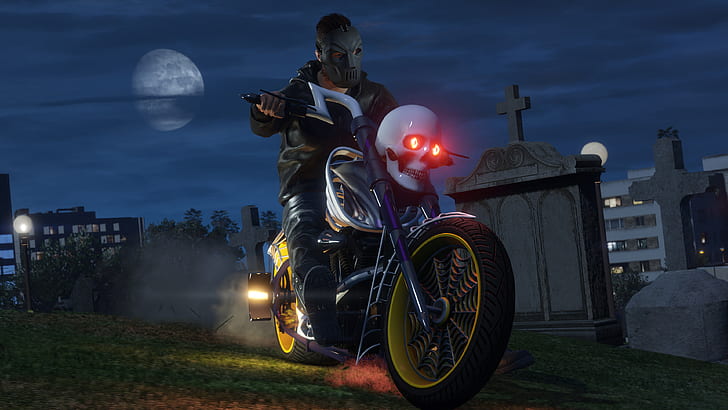 GTA 5 Online, Halloween DLC, 4K, HD wallpaper
