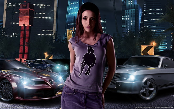 car, Emmanuelle Vaugier, need for speed, Need For Speed: Carbon, vehicle, video games, HD wallpaper