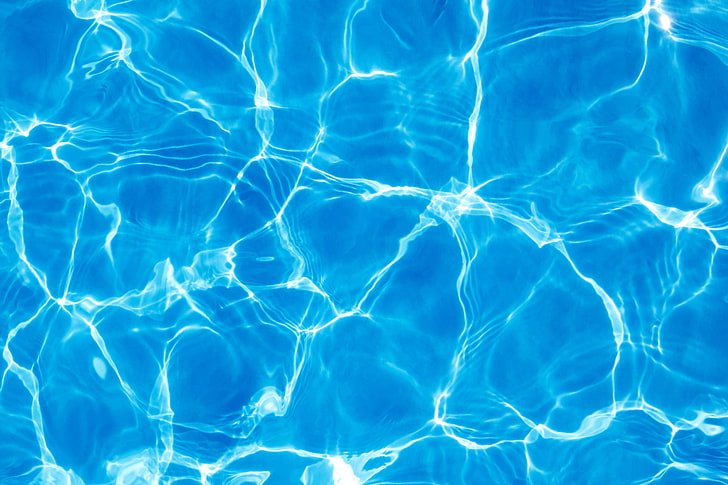 blaues Wasser, Wasser, Hintergrund, HD-Hintergrundbild