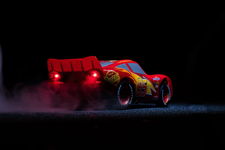 Éclairage Disney Cars McQueen, Lightning McQueen, 4K, 8K, Fond d'écran HD
