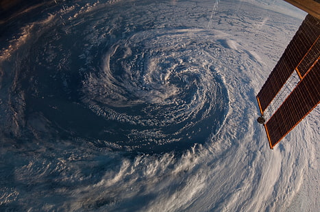 Ураган, космос, HD обои HD wallpaper
