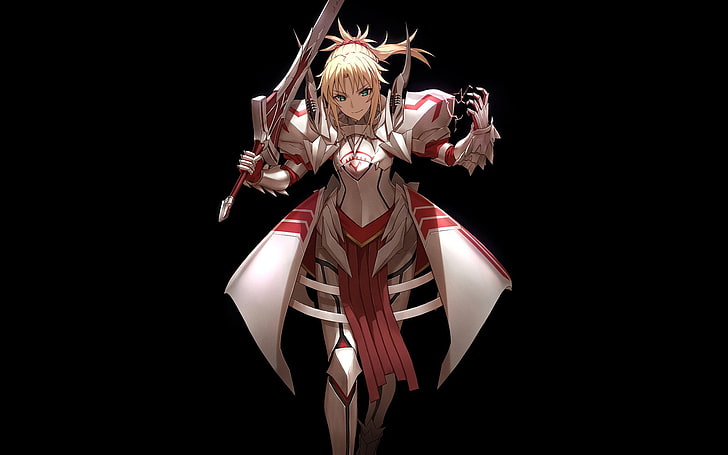 Fate Series, Fate / Apocrypha, Mordred (Fate / Apocrypha), Saber of Red (Fate / Apocrypha), HD tapet