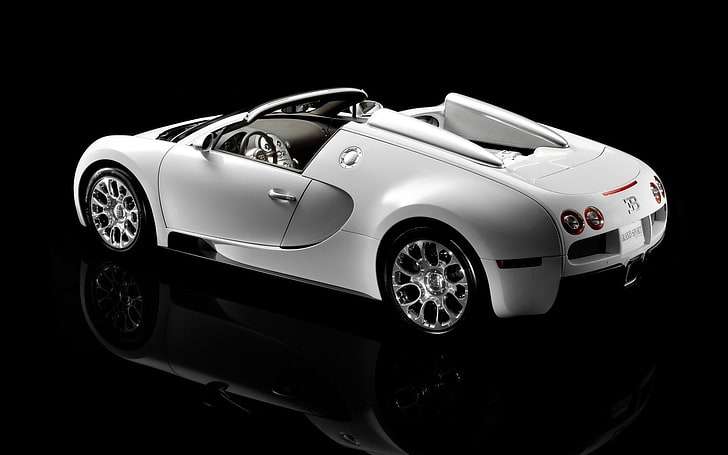 Bugatti, Bugatti Veyron, Auto, Silber, Sportwagen, Fahrzeug, HD-Hintergrundbild