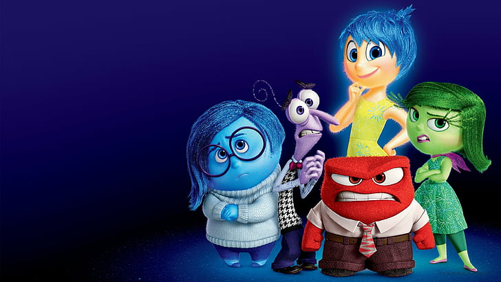 Inside Out movie wallpaper, Inside out, best movies of 2015, cartoon, HD wallpaper