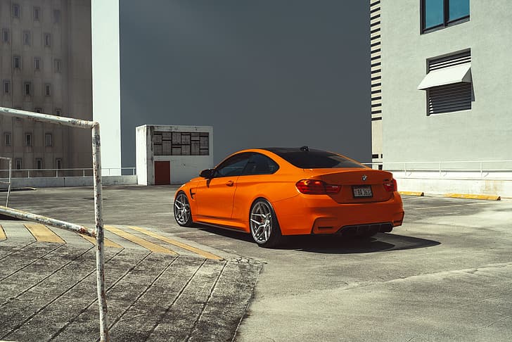 Rear view, F82, Fire Orange, HD wallpaper