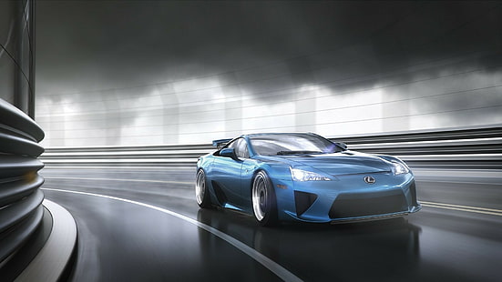 Lexus LFA HD, lexus coupe biru, mobil, lexus, lfa, Wallpaper HD HD wallpaper