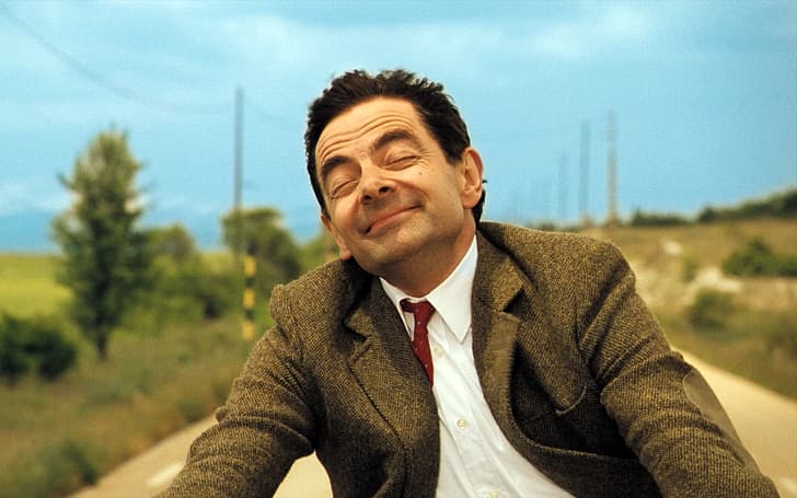Mr. Bean, 로완 앳킨슨, 행복, HD 배경 화면