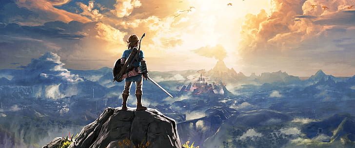 Nintendo, Zelda, Link, Videospiele, Die Legende von Zelda: Der Atem der Wildnis, Die Legende von Zelda, HD-Hintergrundbild