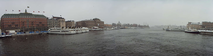 stockholm, palais de stockholm, stockholms strm, sverige, suède, Fond d'écran HD