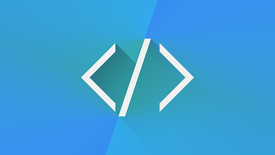 programming end bracket code, HTML, programming, code, blue, simplicity, HD wallpaper HD wallpaper