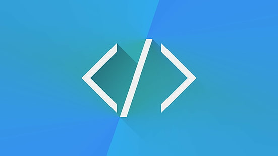 programación, simplicidad, azul, código, HTML, Fondo de pantalla HD HD wallpaper
