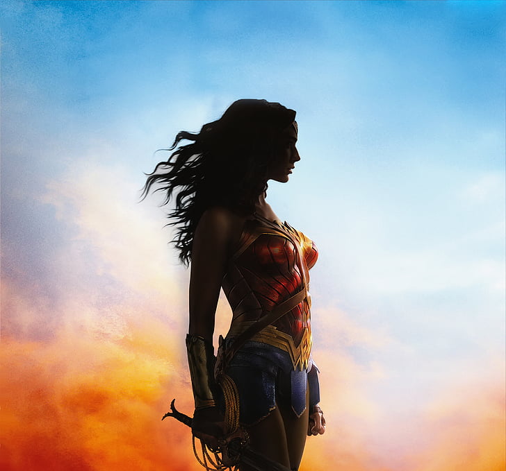 Wonderwoman постер, Wonder Woman, HD, 4K, 8K, HD обои