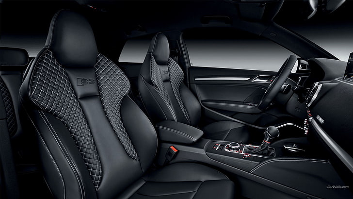 Audi S3, interior de carro, veículo, Audi, carro, HD papel de parede