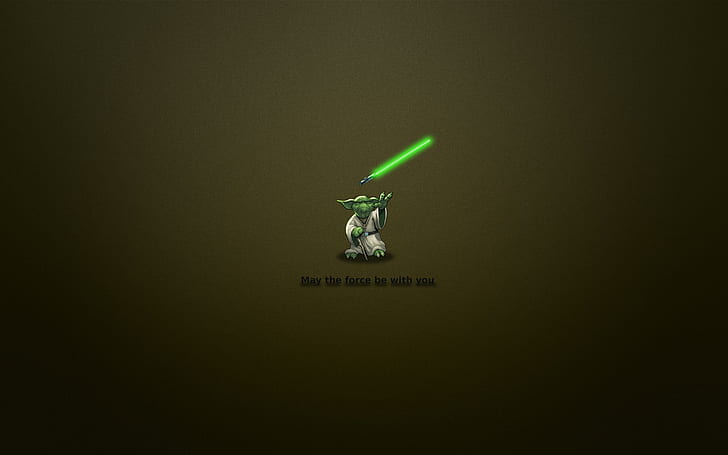 minimalism, Star wars, the phrase, Jedi, 1920x1200, Yoda, minimal WallS, may the force  be with you, HD wallpaper