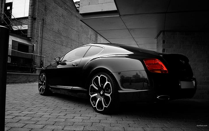 Bentley Gts W6, bentley, black, cars, HD wallpaper