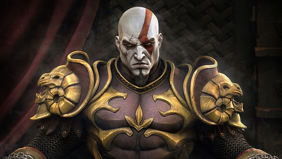 God of War, God Of War II, Kratos (God Of War), Spartan, gra wideo, Tapety HD HD wallpaper