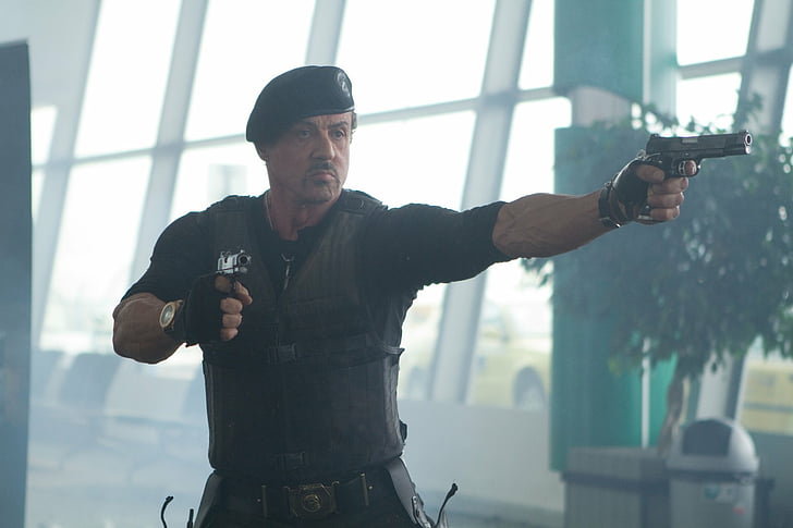 The Expendables, The Expendables 2, Barney Ross, Sylvester Stallone, HD wallpaper