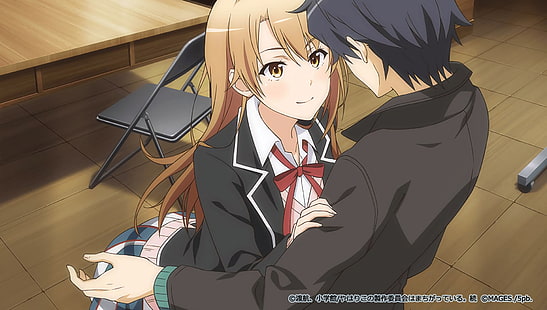 Anime, My Teen Romantic Comedy SNAFU, Hikigaya Hachiman, Iroha Isshiki, Sfondo HD HD wallpaper