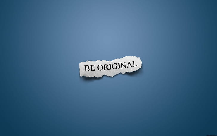 Be Original Широкоэкранный, широкоформатный, оригинальный, HD обои