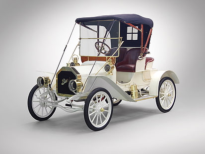 1908, buick, lüks, model 10, retro, runabout, turne, HD masaüstü duvar kağıdı HD wallpaper