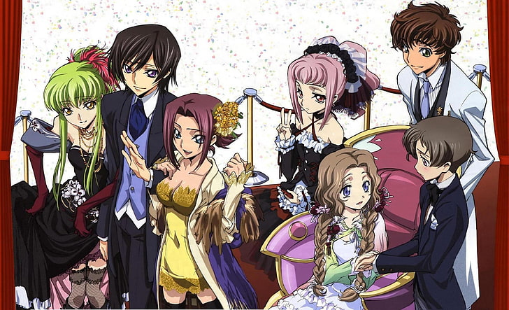 Code Geass, Kururugi Suzaku, Lamperouge Lelouch, C. C. Kallen Stadtfeld, Anime, HD-Hintergrundbild