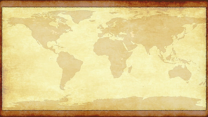 أماه التوضيح عالق على الجدار ، العالم ، الخريطة ، خريطة العالم، خلفية HD