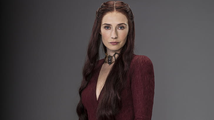 A Song of Ice and Fire, Carice van Houten, Melisandre, Game of Thrones, redwoman, red, HD wallpaper