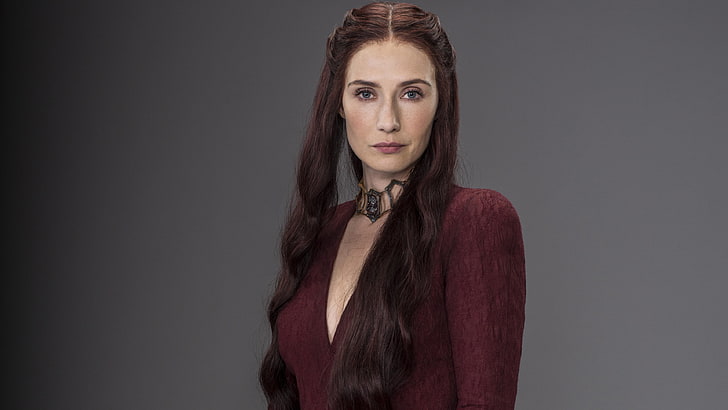 Melisandre, red, redwoman, A Song of Ice and Fire, Carice van Houten, Game of Thrones, HD wallpaper