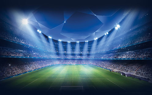 Verdy stadiony piłkarskie-sportowe tapety, ilustracja boisko do piłki nożnej, Tapety HD HD wallpaper