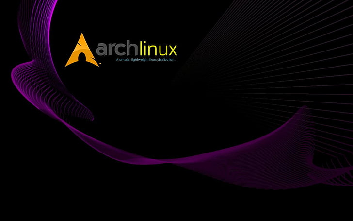 My Arch, логотип Archlinux, компьютеры, Linux, Linux Ubuntu, фиолетовый, графика, HD обои