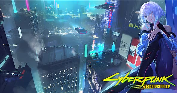 Cyberpunk: Edgerunners, Cyberpunk 2077, Луси (Edgerunners), Ребека (edgerunners), HD тапет HD wallpaper