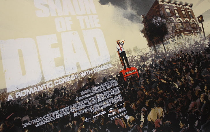 cityscapes movies zombies shaun of the dead simon pegg artwork actors posters pub telephone People Actors HD Art , cityscapes, movies, HD wallpaper