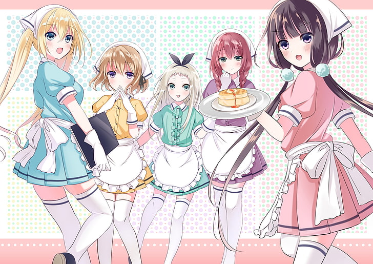 Anime, Blend S, Hideri Kanzaki, Kaho Hinata, Mafuyu Hoshikawa, Maika Sakuranomiya, Miu Amano, HD wallpaper